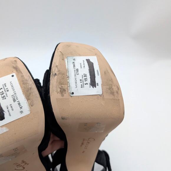 Circus NY by Sam Edelman Audrea Platform Sandal Women's Black Size US8M EU38.5 - Picture 11 of 13